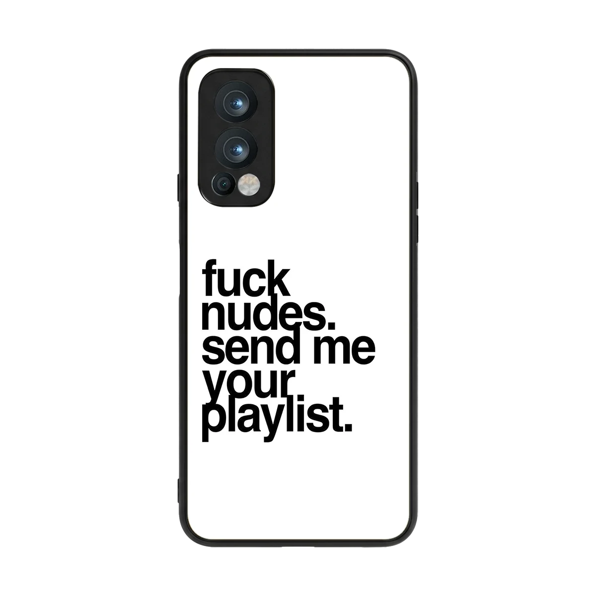 Playlist back phone cover | glass case for oneplus nord 2