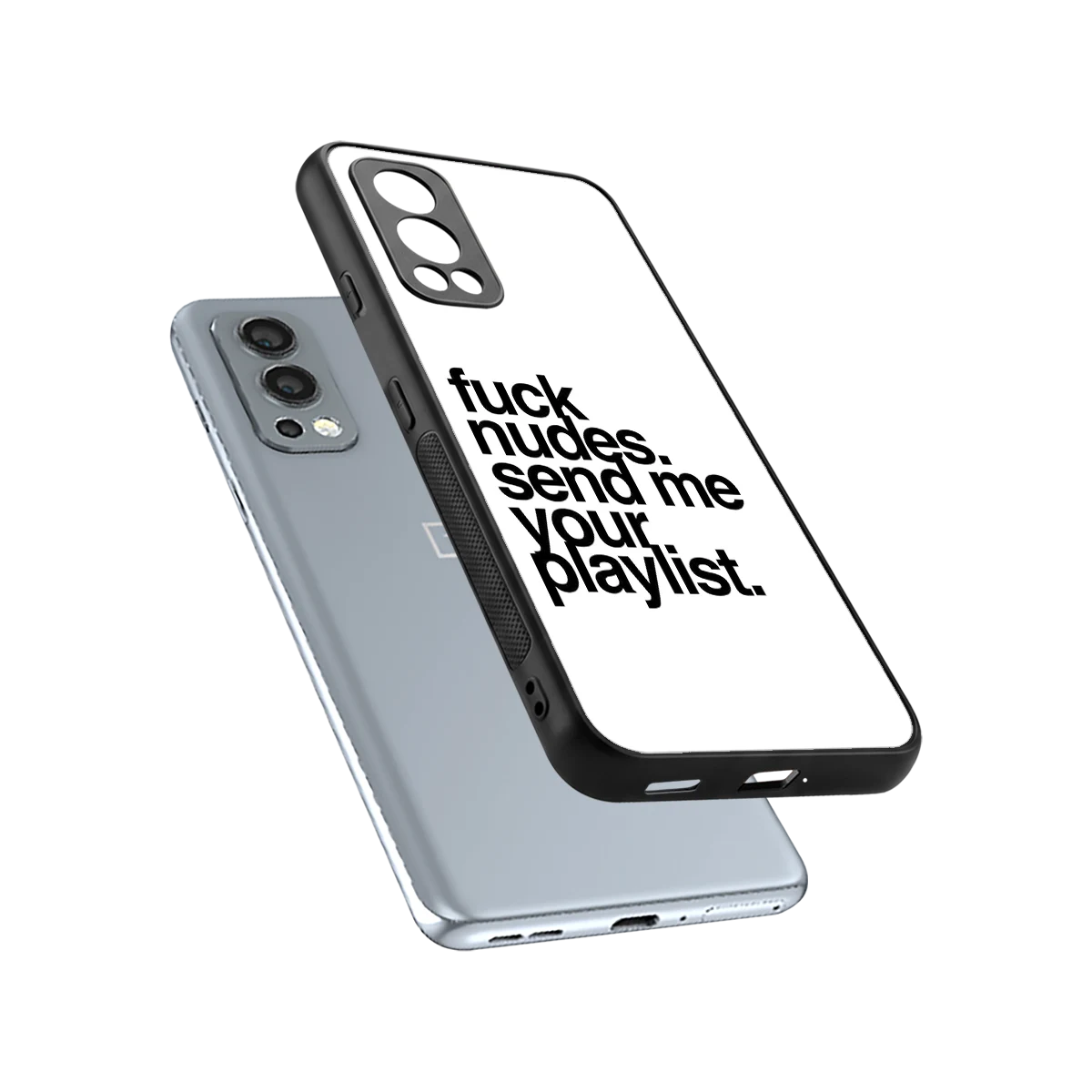 Playlist sleek oneplus nord 2 cover with tempered glass back and TPU edges