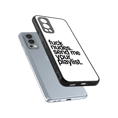 Playlist sleek oneplus nord 2 cover with tempered glass back and TPU edges