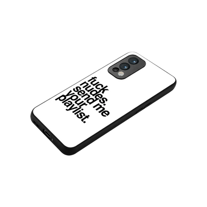 Playlist stylish phone case for oneplus nord 2 | glossy glass and slim fit
