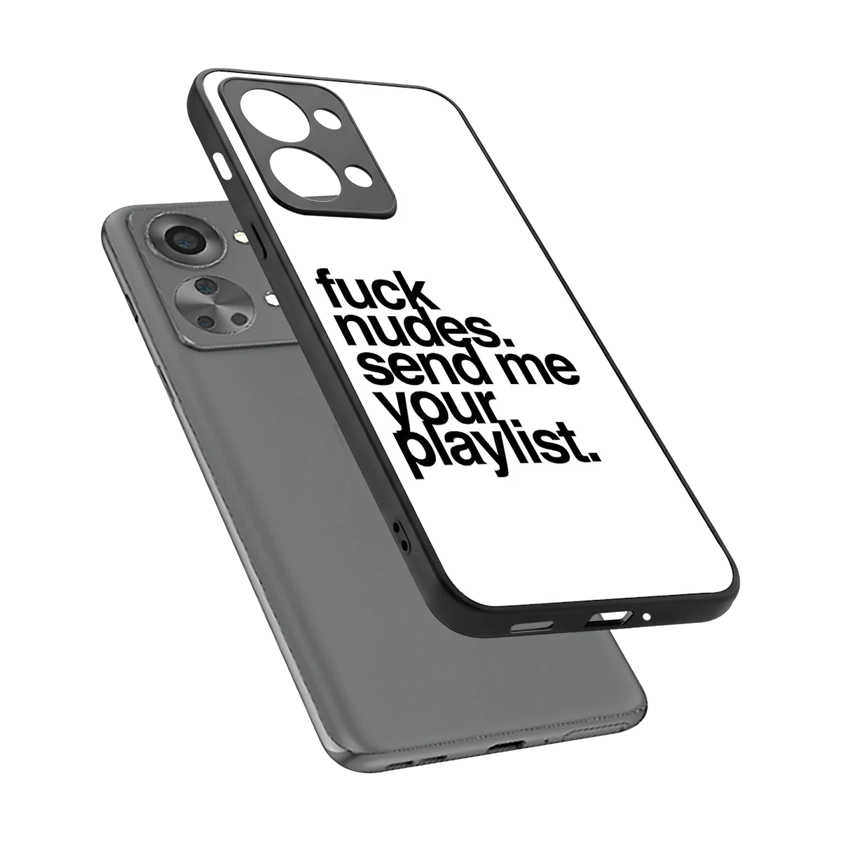 Playlist sleek oneplus nord 2t cover with tempered glass back and TPU edges