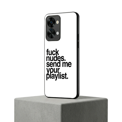 Playlist oneplus nord 2t mobile cover | shockproof glass phone case