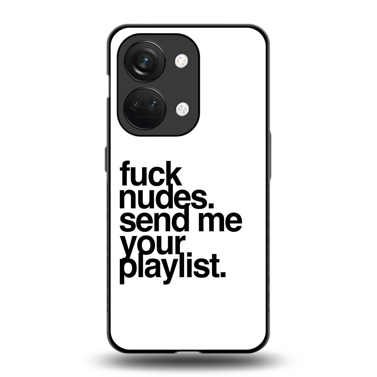 Playlist back phone cover | glass case for oneplus nord 3
