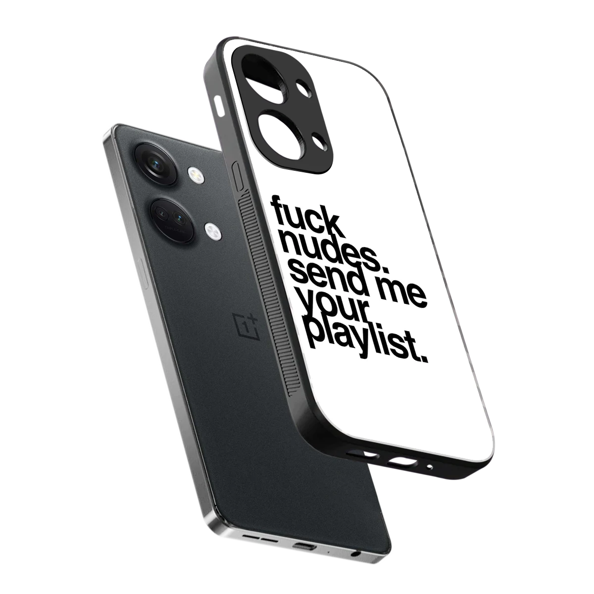 Playlist sleek oneplus nord 3 cover with tempered glass back and TPU edges