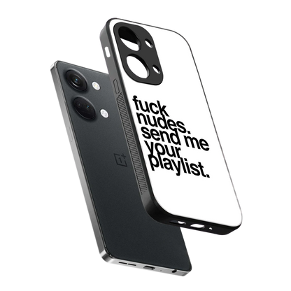 Playlist sleek oneplus nord 3 cover with tempered glass back and TPU edges