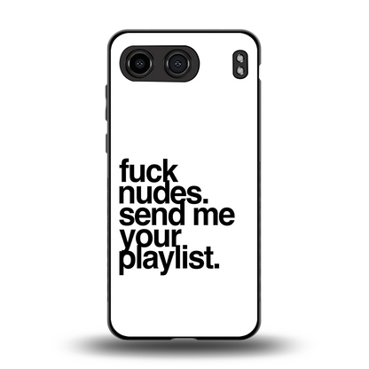 Playlist back phone cover | glass case for oneplus nord 4