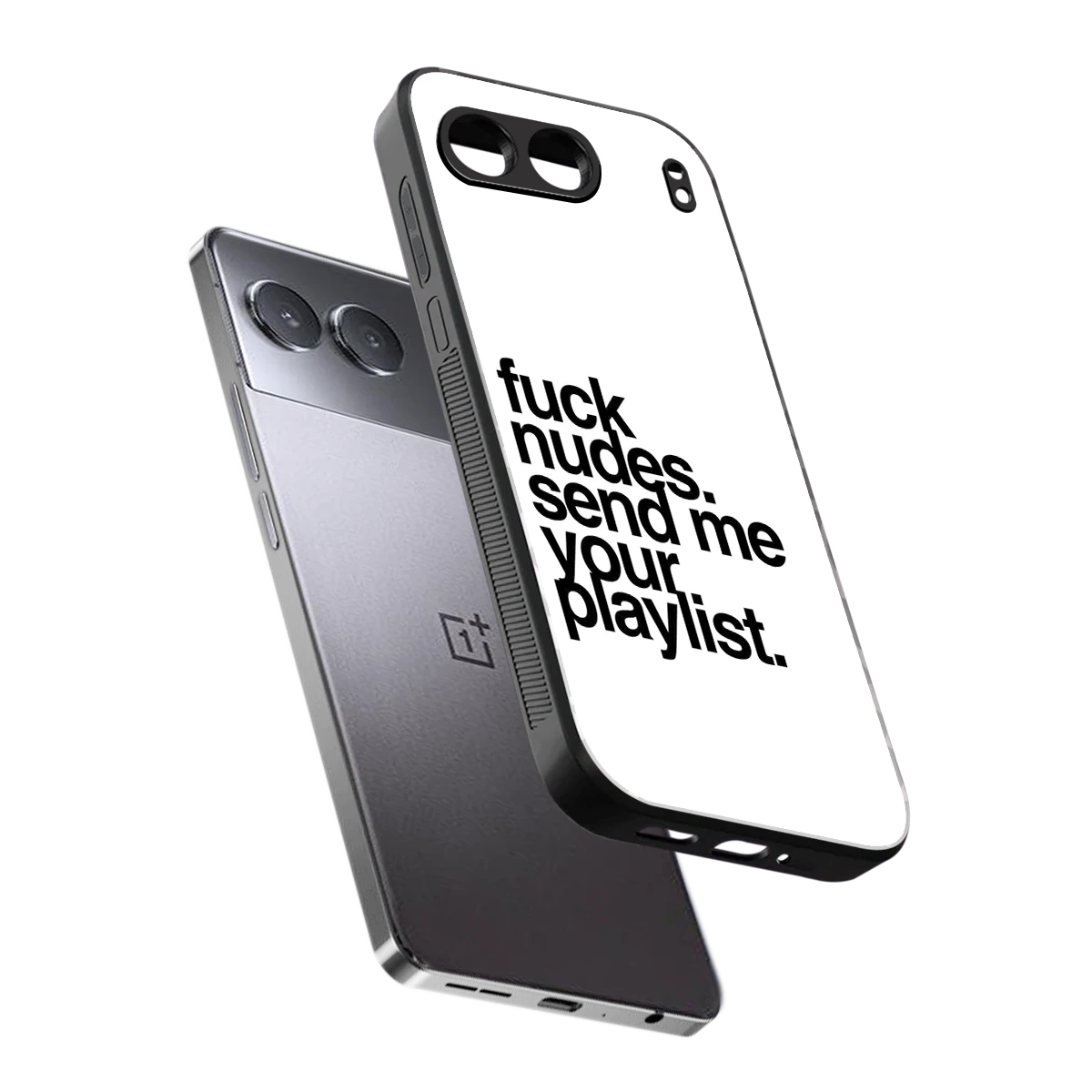 Playlist sleek oneplus nord 4 cover with tempered glass back and TPU edges