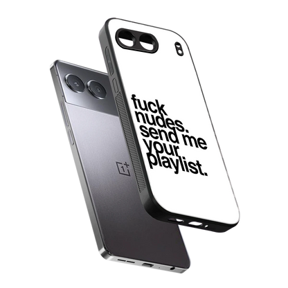 Playlist sleek oneplus nord 4 cover with tempered glass back and TPU edges