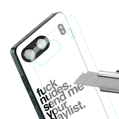 Playlist stylish phone case for oneplus nord 4 | glossy glass and slim fit