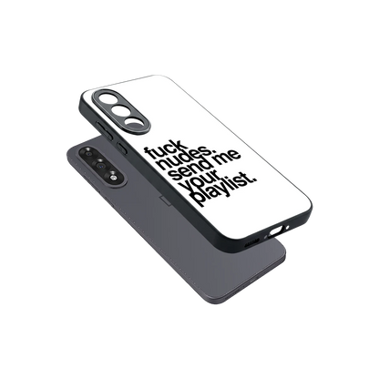 Playlist sleek oneplus nord 5 cover with tempered glass back and TPU edges