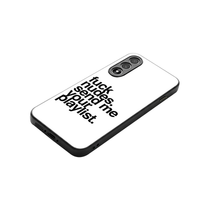 Playlist stylish phone case for oneplus nord 5 | glossy glass and slim fit