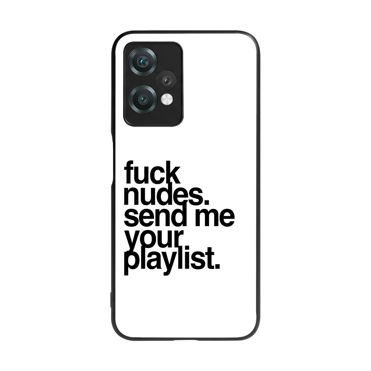Playlist back phone cover | glass case for oneplus nord ce 2 lite