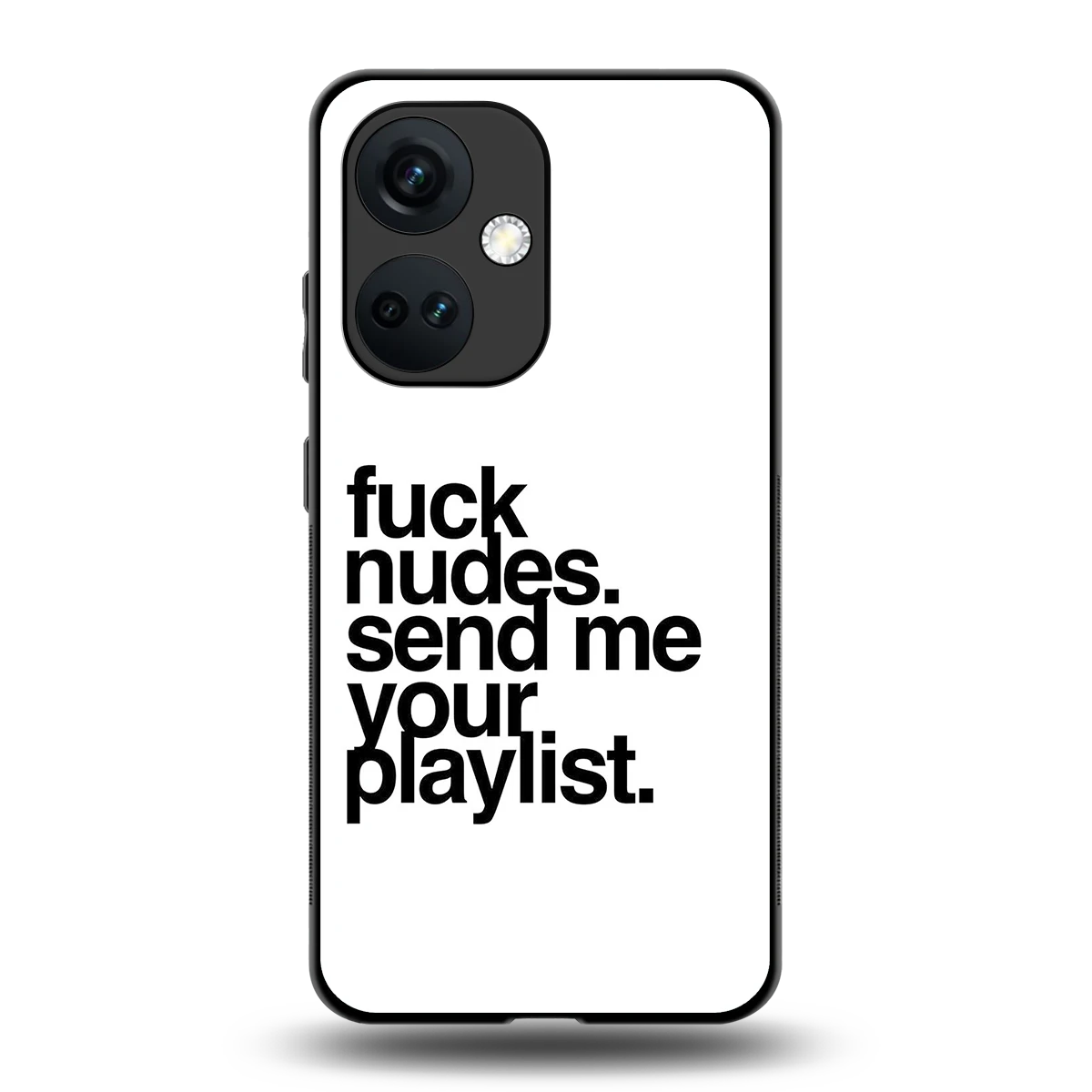 Playlist back phone cover | glass case for oneplus nord ce 3