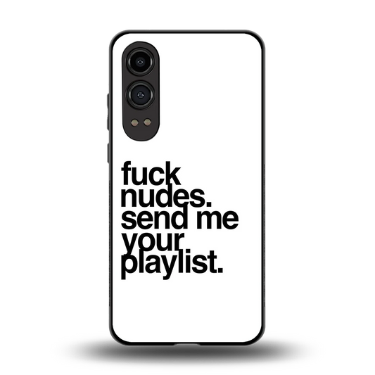 Playlist back phone cover | glass case for oneplus nord ce 4 lite