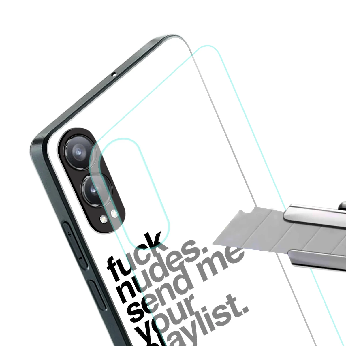 Playlist stylish phone case for oneplus nord ce 4 lite | glossy glass and slim fit