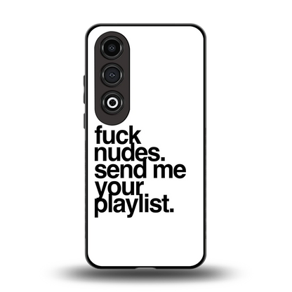 Playlist back phone cover | glass case for oneplus nord ce 4