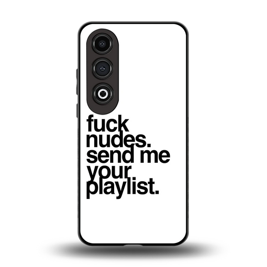 Playlist back phone cover | glass case for oneplus nord ce 4