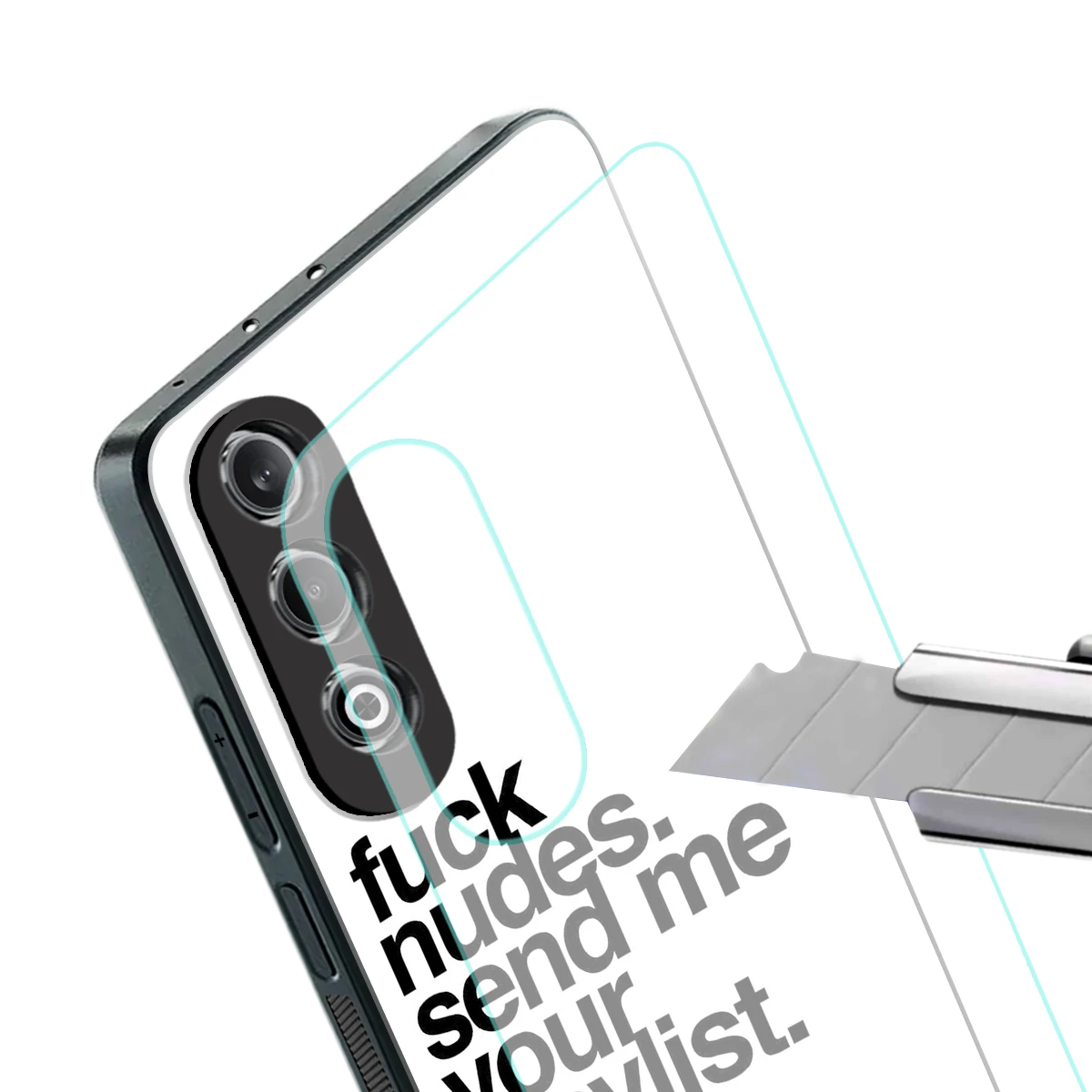 Playlist stylish phone case for oneplus nord ce 4 | glossy glass and slim fit