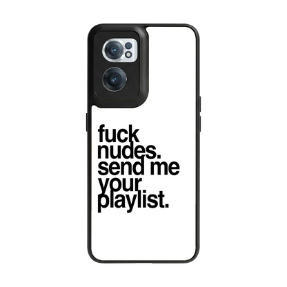 Playlist back phone cover | glass case for oneplus nord ce 2