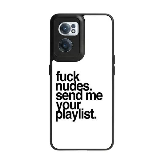 Playlist back phone cover | glass case for oneplus nord ce 2