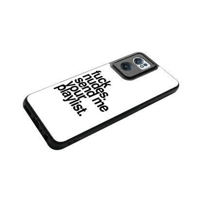 Playlist stylish phone case for oneplus nord ce 2 | glossy glass and slim fit