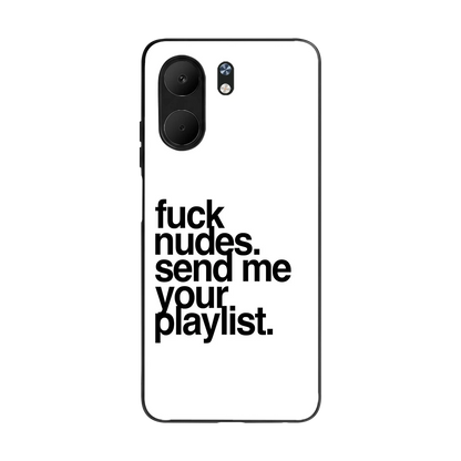 Playlist back phone cover | glass case for oppo a5x 5g