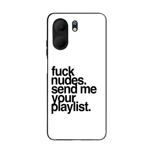 Playlist back phone cover | glass case for oppo a5x 5g
