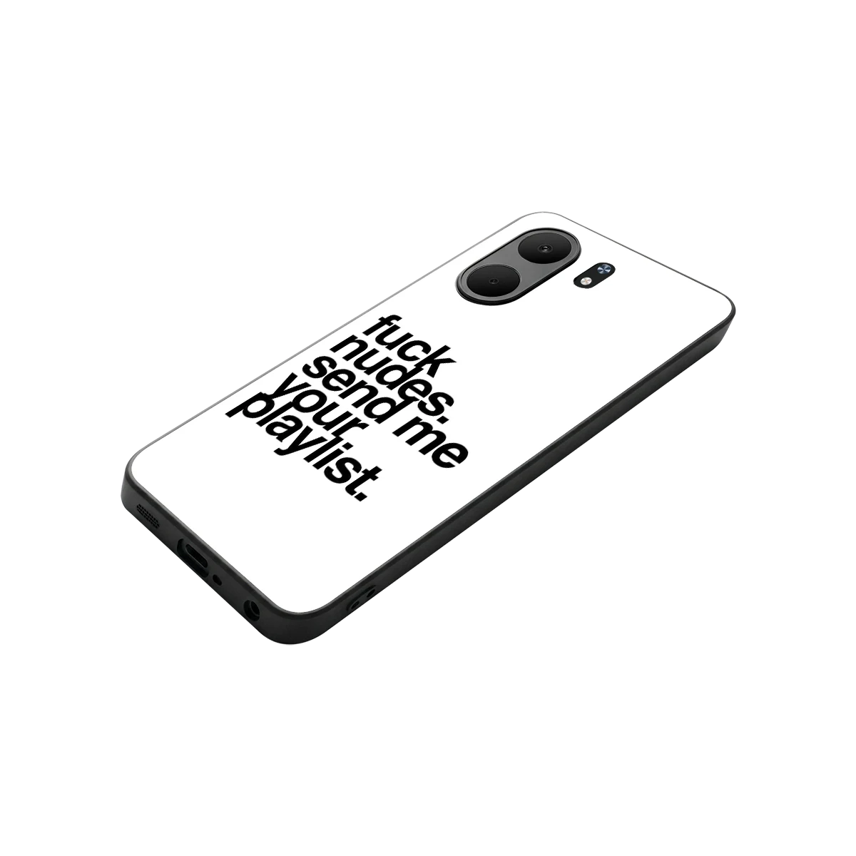 Playlist stylish phone case for oppo a5x 5g | glossy glass and slim fit