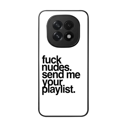 Playlist back phone cover | glass case for oppo f29 5g