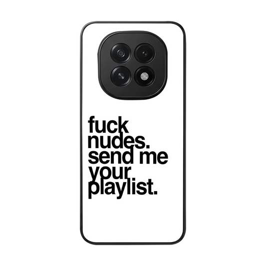 Playlist back phone cover | glass case for oppo f29 5g