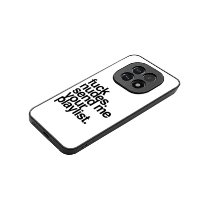 Playlist stylish phone case for oppo f29 5g | glossy glass and slim fit