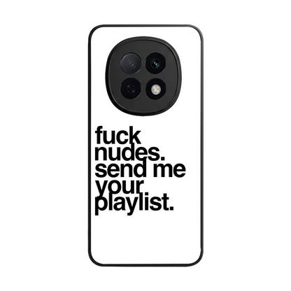 Playlist back phone cover | glass case for oppo f29 pro 5g