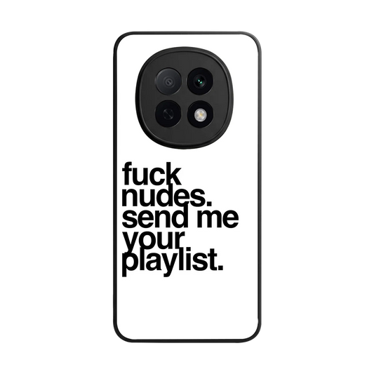 Playlist back phone cover | glass case for oppo f29 pro 5g
