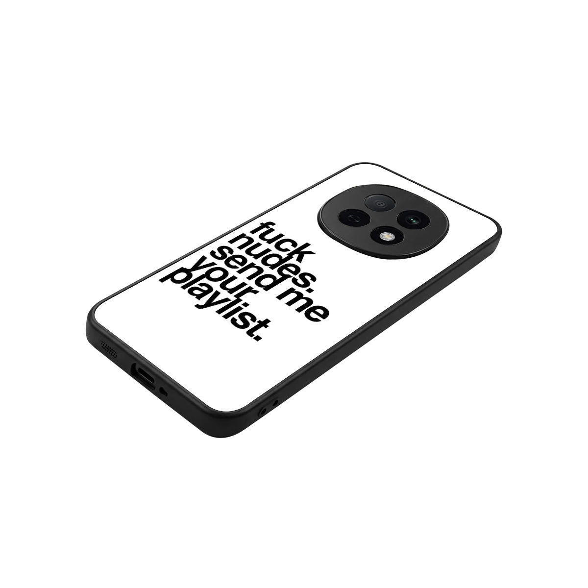 Playlist stylish phone case for oppo f29 pro 5g | glossy glass and slim fit