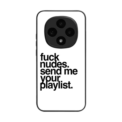 Playlist back phone cover | glass case for oppo f31 pro 5g