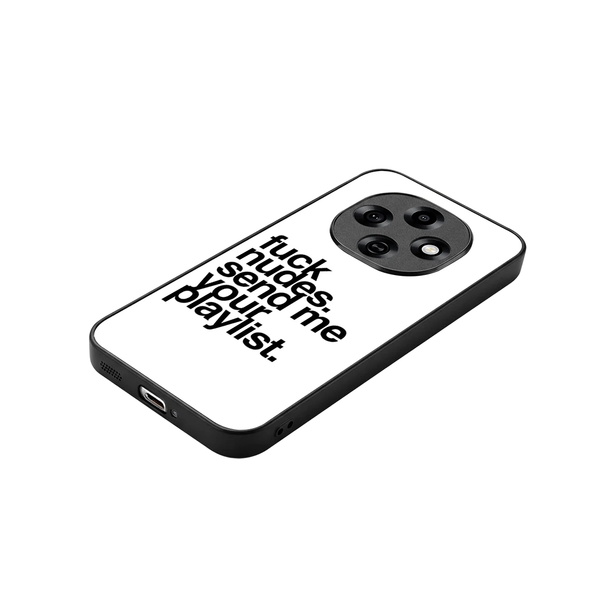 Playlist stylish phone case for oppo f31 pro 5g | glossy glass and slim fit