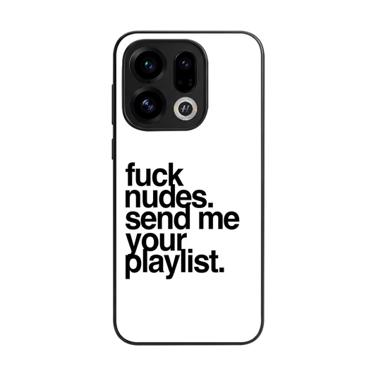 Playlist back phone cover | glass case for oppo find x9