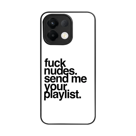 Playlist back phone cover | glass case for oppo k13 5g