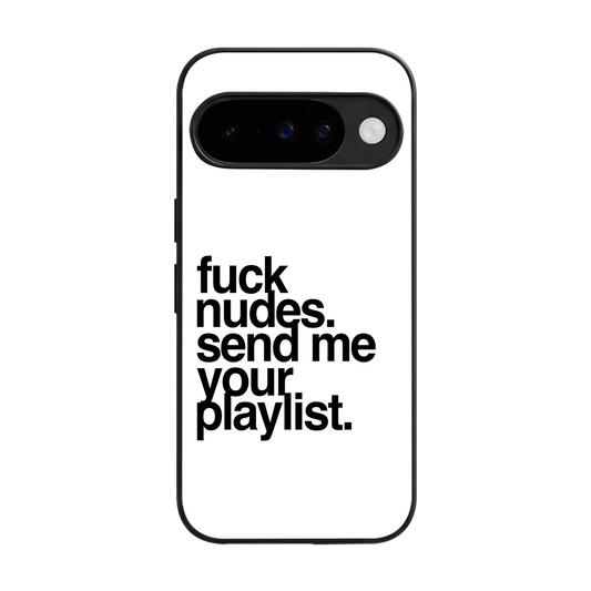 Playlist back phone cover | glass case for google pixel 10