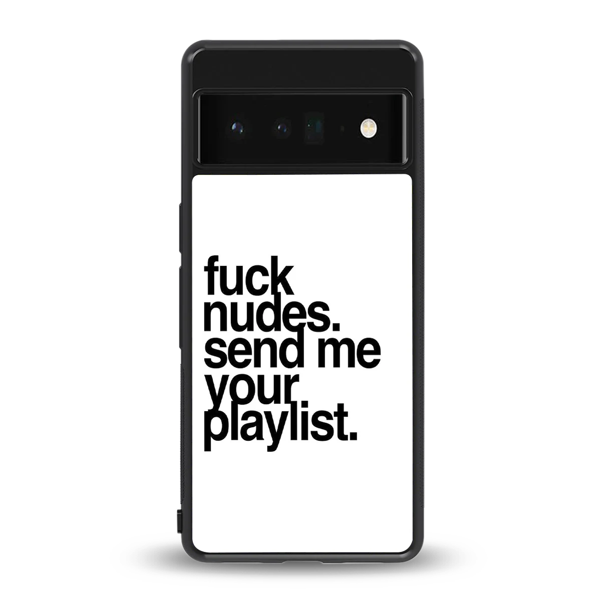Playlist back phone cover | glass case for google pixel 6 pro