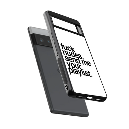 Playlist sleek google pixel 6 pro cover with tempered glass back and TPU edges