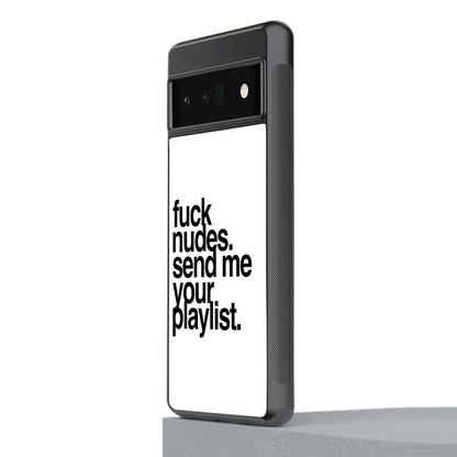 Playlist stylish phone case for google pixel 6 pro | glossy glass and slim fit
