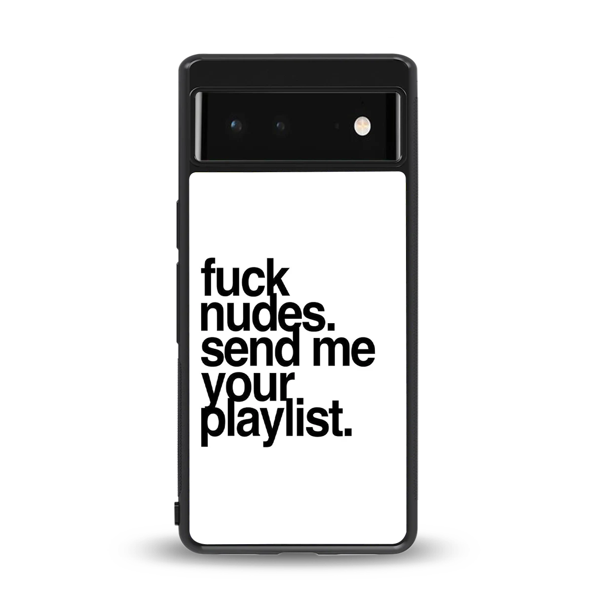 Playlist back phone cover | glass case for google pixel 6