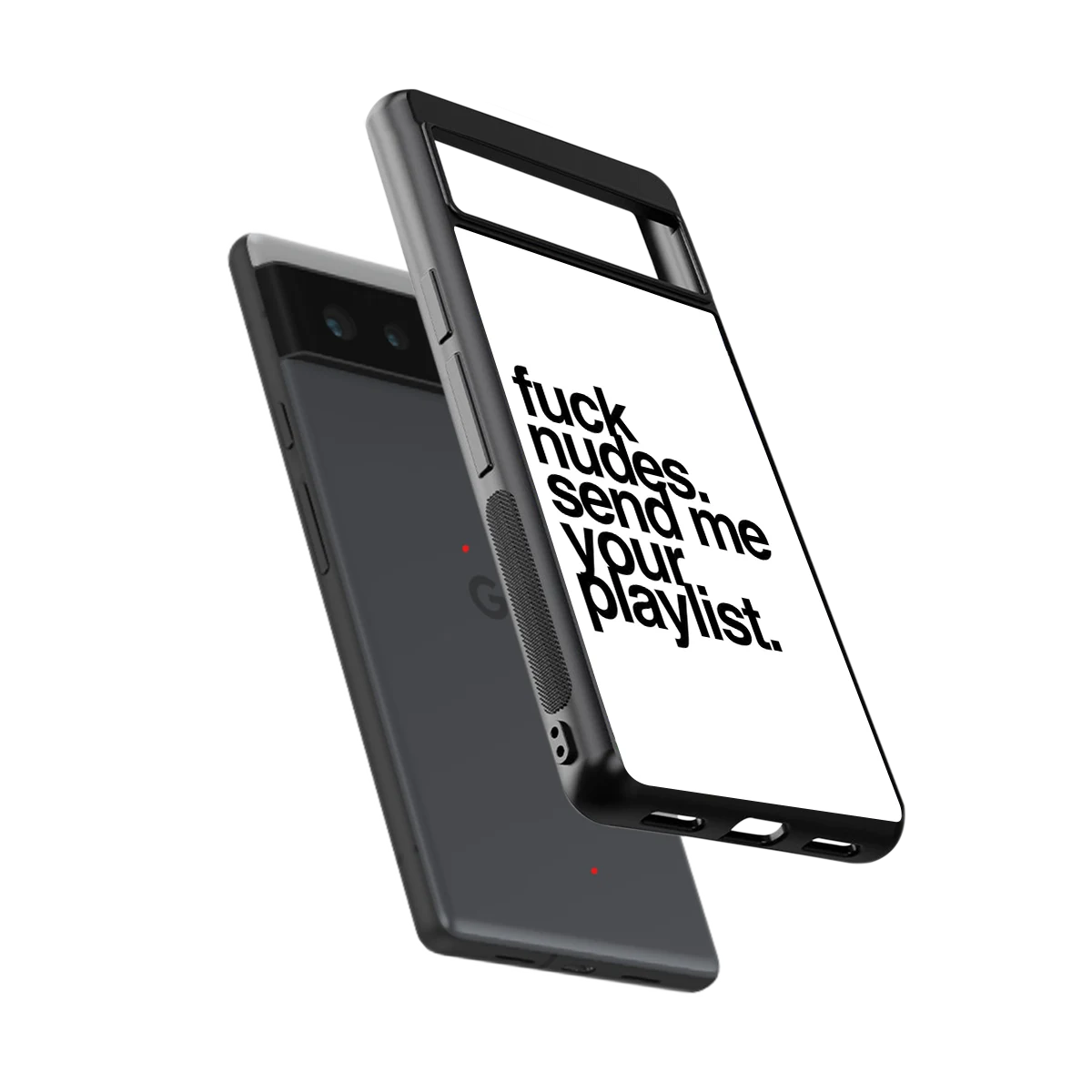 Playlist sleek google pixel 6a cover with tempered glass back and TPU edges