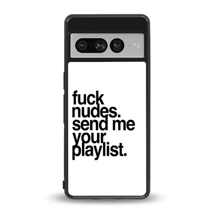 Playlist back phone cover | glass case for google pixel 7 pro