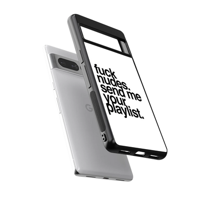 Playlist sleek google pixel 7 pro cover with tempered glass back and TPU edges