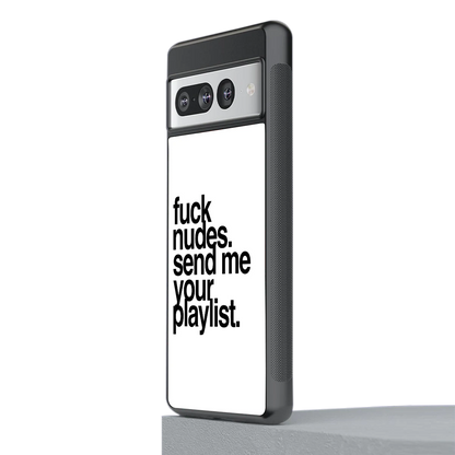 Playlist stylish phone case for google pixel 7 pro | glossy glass and slim fit