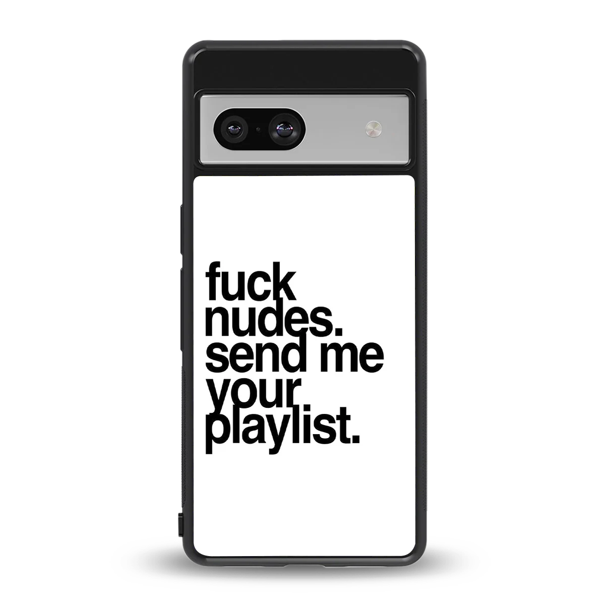 Playlist back phone cover | glass case for google pixel 7a
