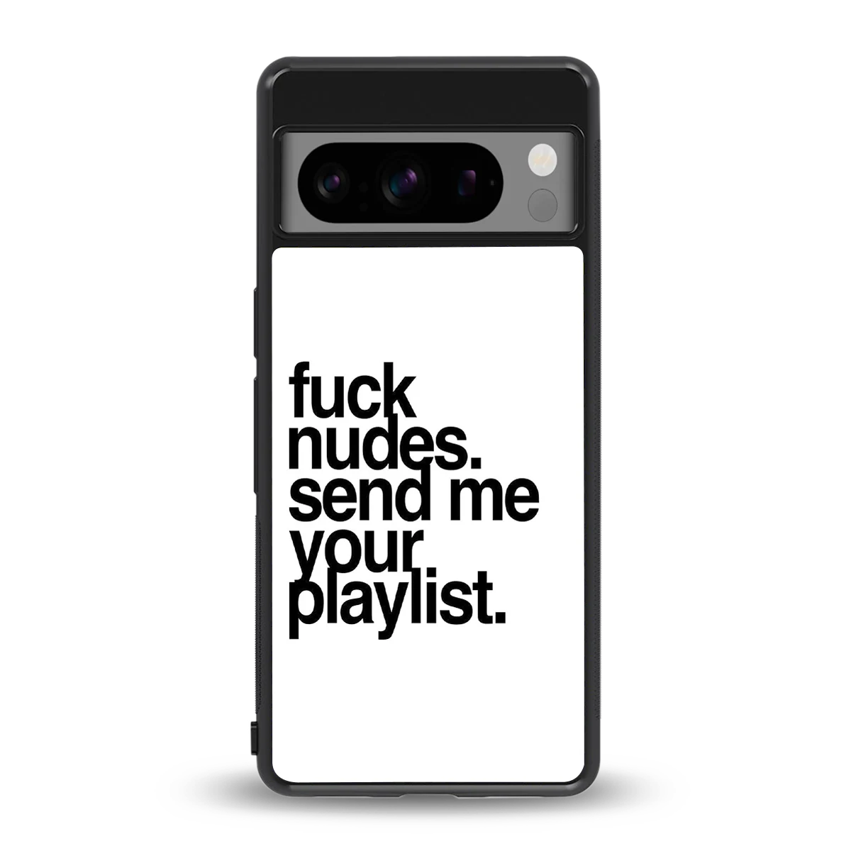 Playlist back phone cover | glass case for google pixel 8 pro