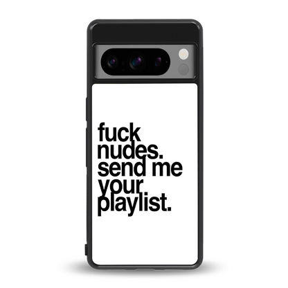 Playlist back phone cover | glass case for google pixel 8 pro